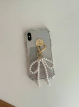 PEARL RIBBON KEY RING