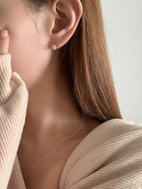 CURVE SILVER EARRINGS