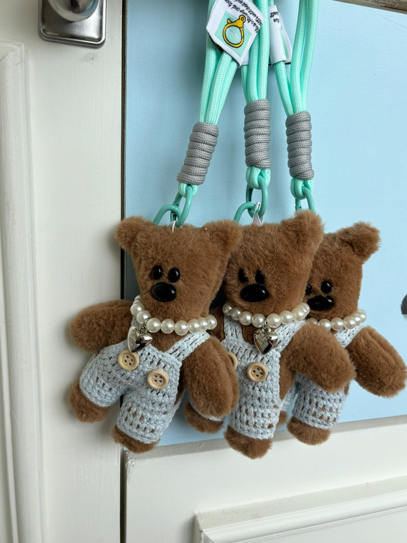 PEARL BEAR DOLL KEY CHAIN