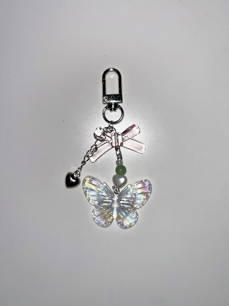 BUTTERFLY RIBBON KEY CHAIN