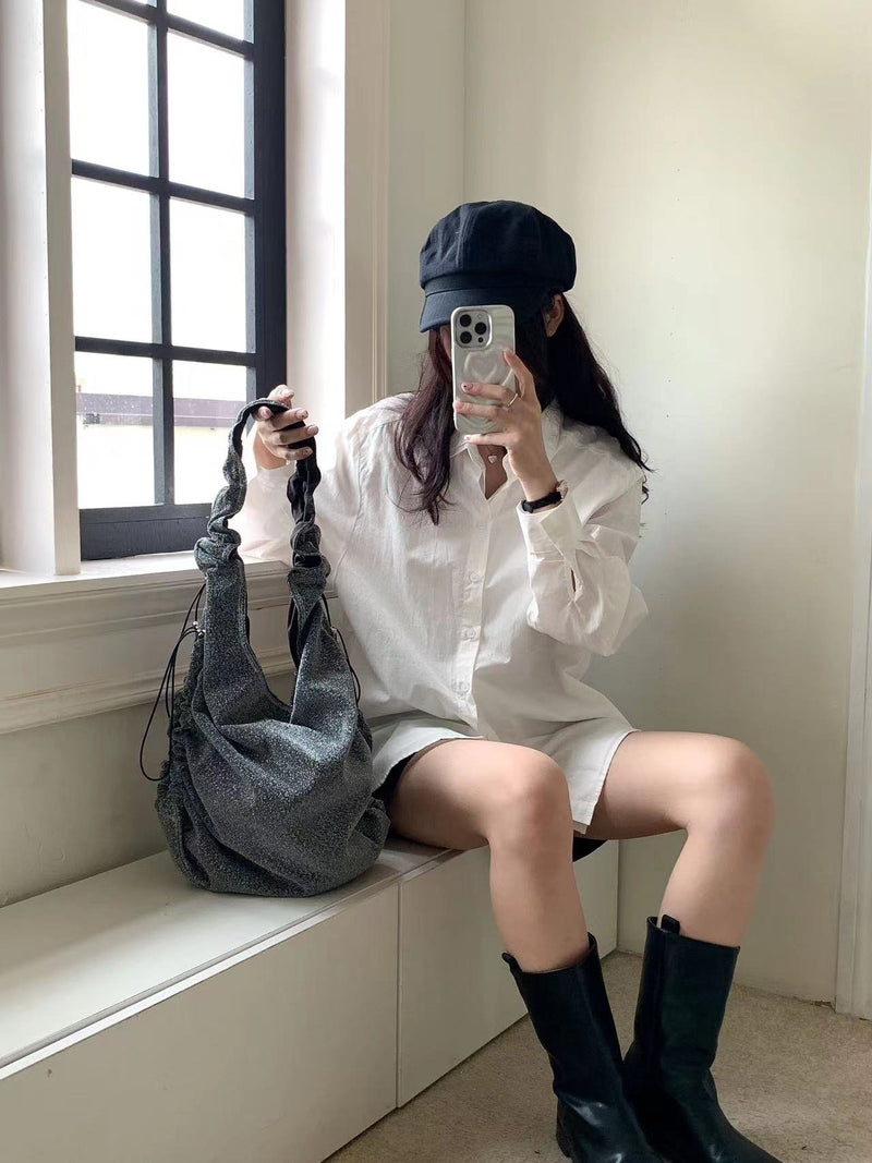 GLITTER STRING OVERSIZE BAG