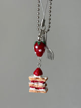 RED CAKE KEY CHAIN