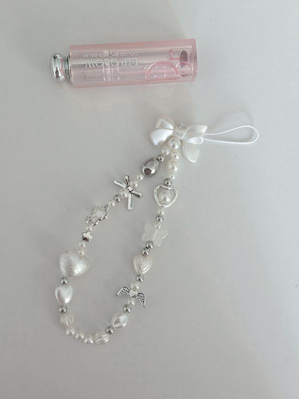 WHITE RIBBON STRAP