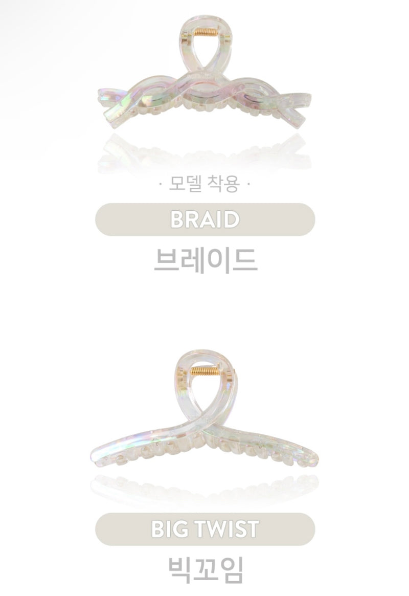 CLEAR AURORA HAIR CLIP