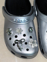 SILVER RIBBON JIBBITZ SET