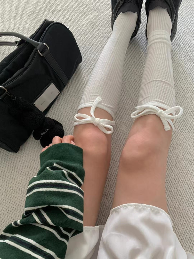 SUMMER RIBBON KNEE SOCKS