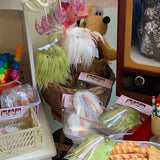 FURRY RIBBON KEY RING & BAG CHARM