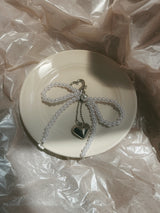 PEARL RIBBON KEY CHAIN