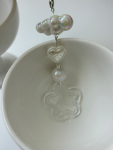 CLEAR STAR CLOUD KEY CHAIN