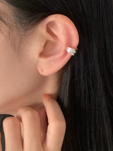 WIDE SILVER EAR CUFF
