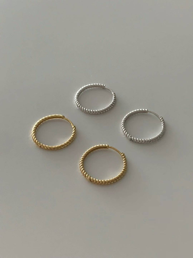 TWIST RING EARRINGS
