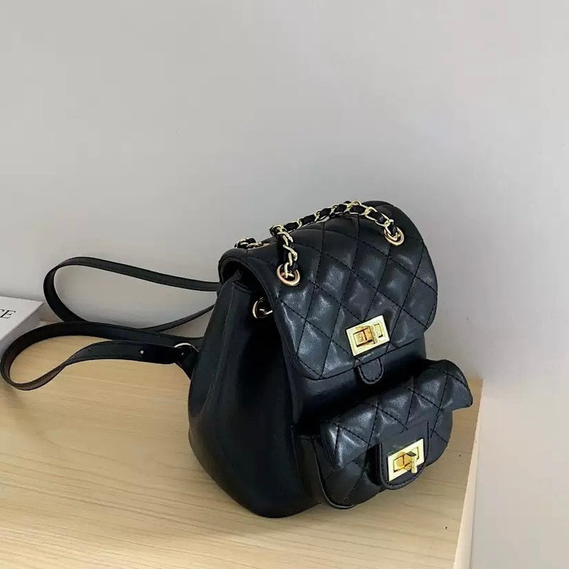 QUILTING CHAIN BACKPACK