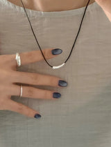 NOIR ARGENT NECKLACE