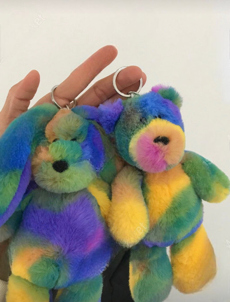 MIX COLOR KEY RING & BAG CHARM
