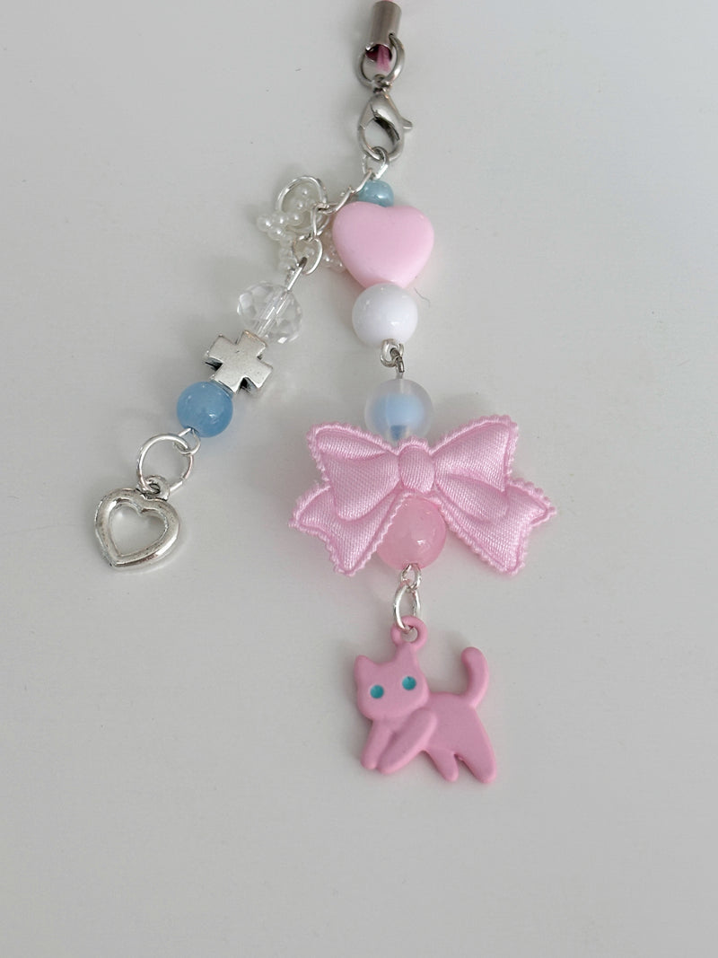 PINK CAT KEY CHAIN