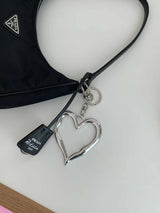 BIG HEART KEY RING