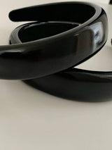 BLACK GLOSSY HAIRBAND