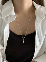 BOLD DROP LONG NECKLACE