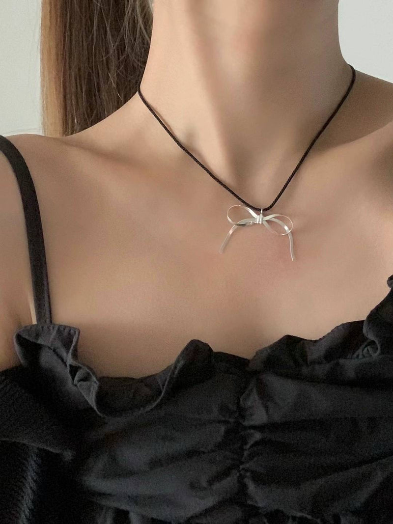 SHINE RIBBON NECKLACE