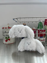 WHITE DOGGY KEY RING