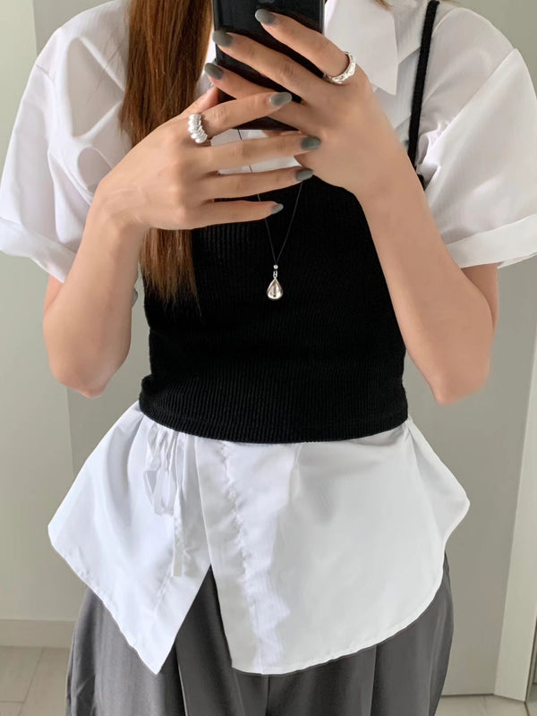 BOLD DROP LEATHER NECKLACE