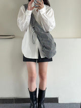 GLITTER STRING OVERSIZE BAG