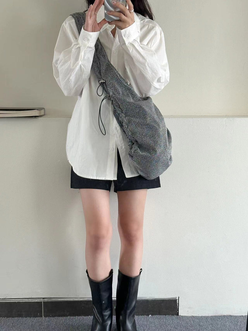 GLITTER STRING OVERSIZE BAG