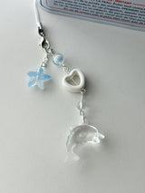CLEAR DOLPHIN KEY CHAIN