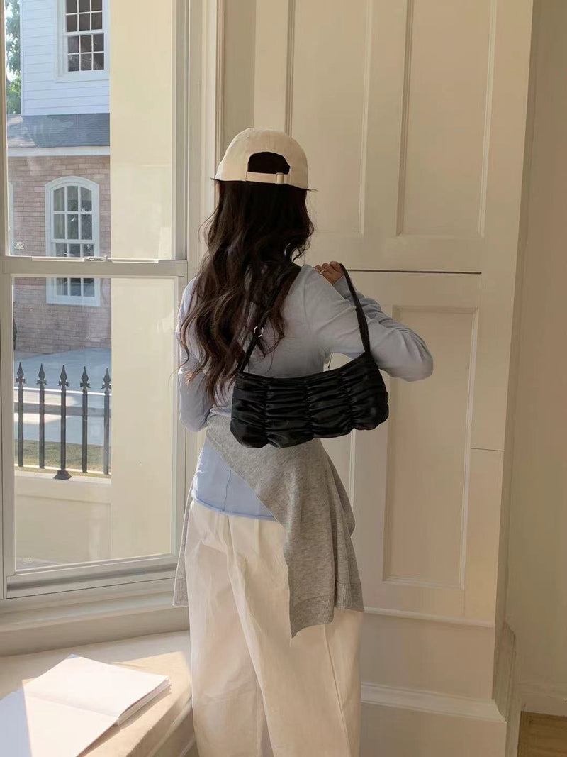 WRINKLE SHOULDER BAG