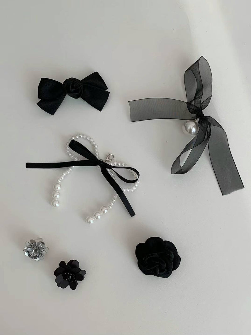 PEARL RIBBON COMBI SHOES CHARM