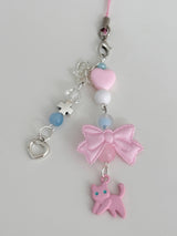 PINK CAT KEY CHAIN