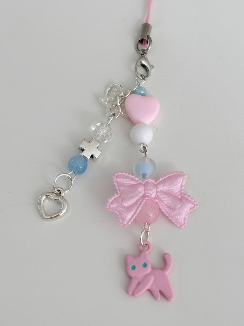 PINK CAT KEY CHAIN