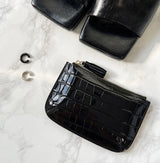 TASSEL ENAMEL WALLET POUCH [Pink]