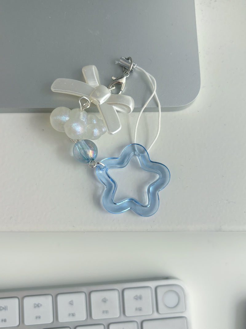 BLUE STAR KEY CHAIN