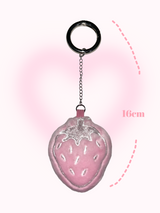 COTTON STRAWBERRY KEY CHAIN