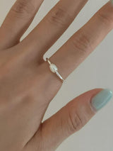 GRACE PEARL OPEN RING