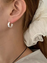 CHROME HUG EARRINGS