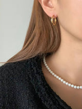 FLAT ONE TOUCH EARRINGS