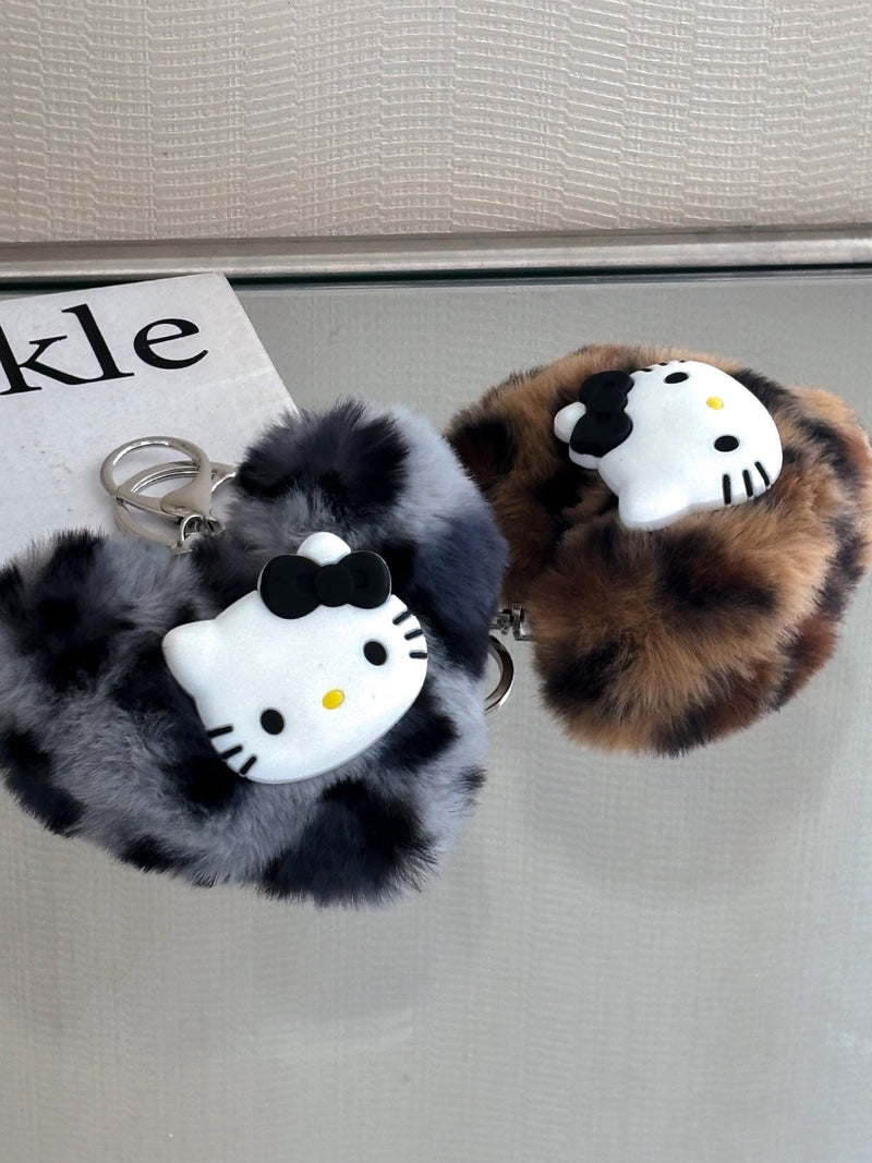 FUR CAT KEY RING