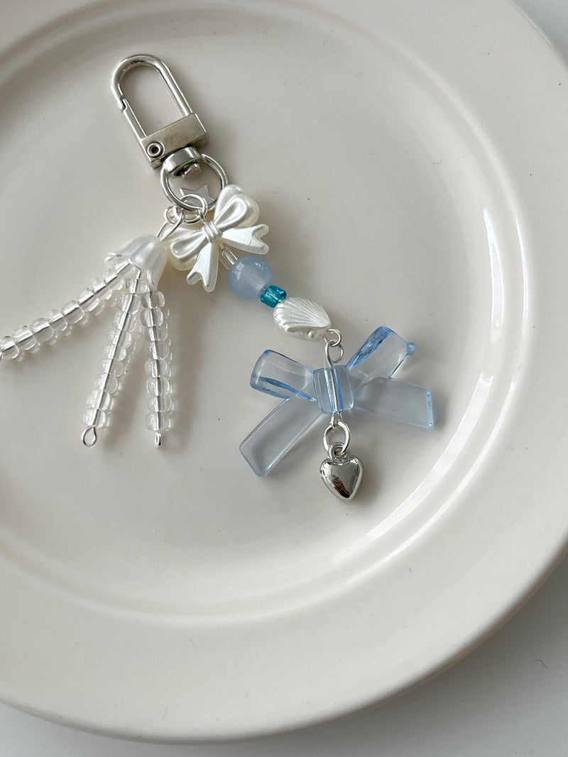 BLUE RIBBON JELLY KEY CHAIN