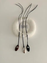 HOLLOW STONE LONG NECKLACE