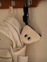 FLUFFY COIN WALLET KEY RING & BAG CHARM