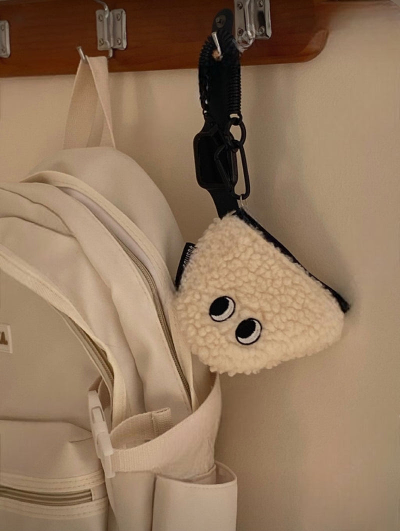 FLUFFY COIN WALLET KEY RING & BAG CHARM