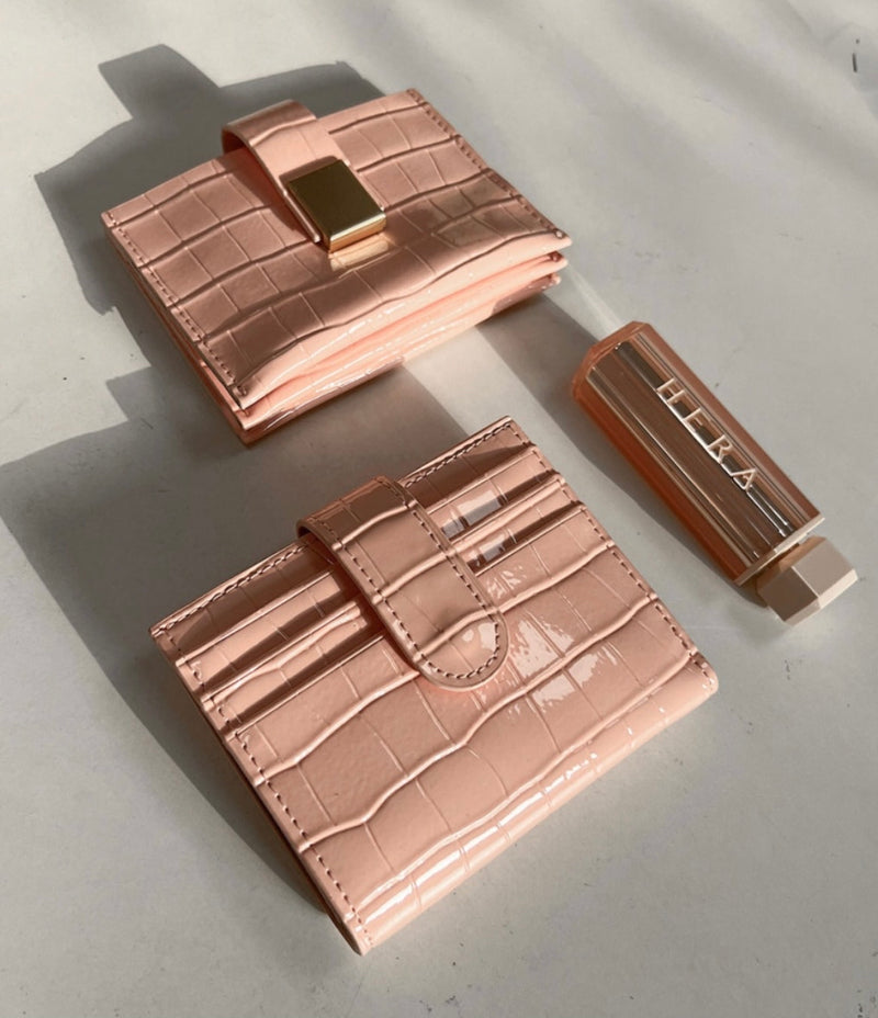 GOLD BUCKLE VERROU CARD WALLET