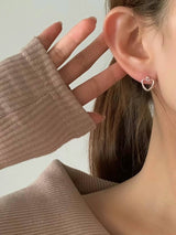 HEART HOOP EARRINGS