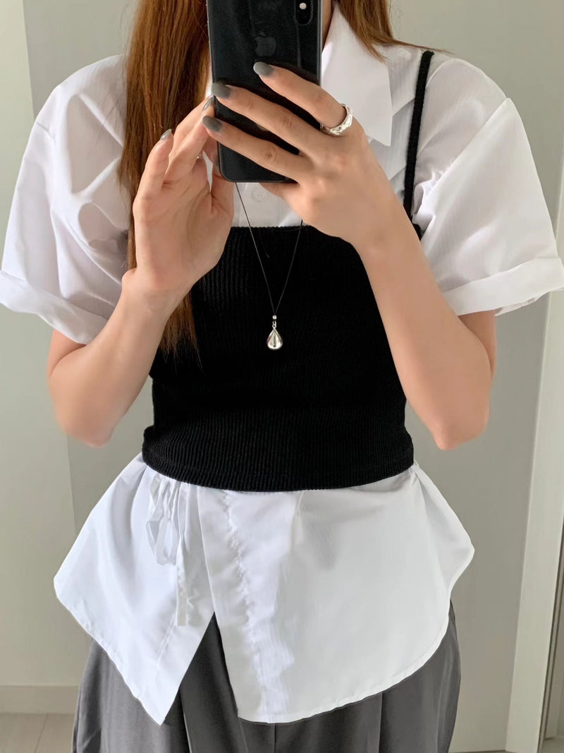 BOLD DROP LEATHER NECKLACE