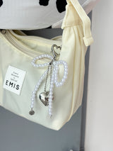 PEARL RIBBON KEY CHAIN