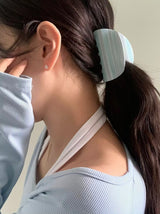 COASTAL BLUE STRIPE HAIR CLAW