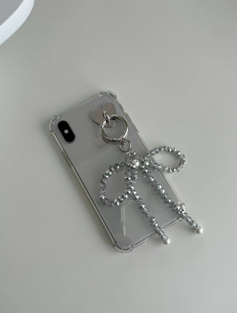 PEARL RIBBON KEY RING