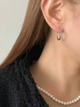 FLAT ONE TOUCH EARRINGS